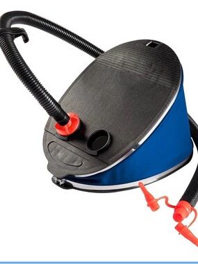 Portable Blue and Black Inflatable Air Pump NWT